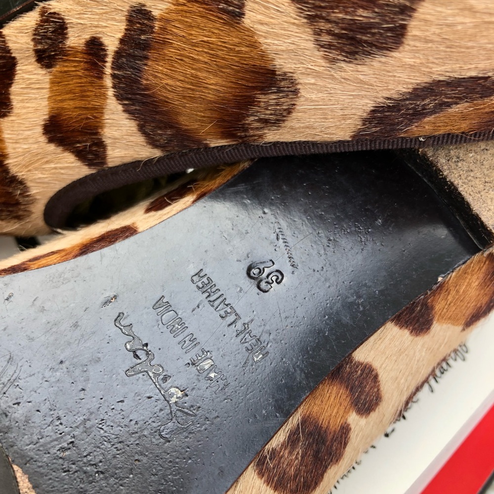 ❌SOLD❌ Boden Calf Hair Leopard Print Loafers, 39 - Picture 8 of 8